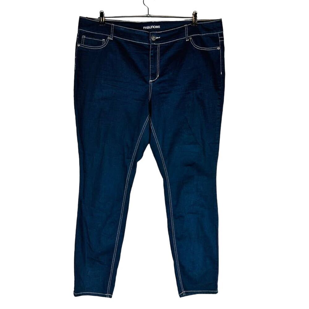 Maurices Womans Sz 24 Regular Jeans Blue‎ Stretch Dark Wash Straight